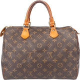 Louis Vuitton Canvas Monogram Speedy 30 Handbag