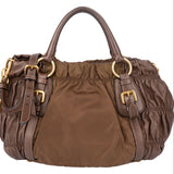 Prada Quilted Nylon Triangle Handbag