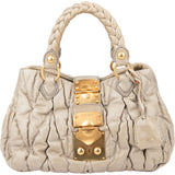 Miu Miu Quilted Leather City Handbag