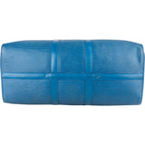 Louis Vuitton Bleu Epi Leather Keepall 45