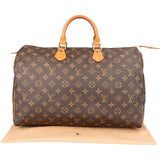 Louis Vuitton Canvas Monogram Speedy 40 Handbag