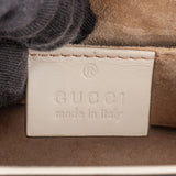 Gucci White Leather Sylvie Crossbody Bag
