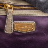 Miu Miu Quilted Leather City Handbag
