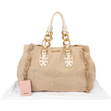 Miu Miu Classic Jute Handbag
