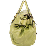 Miu Miu Green Leather City Handbag