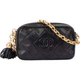 Chanel Quilted Lambskin CC Mini Camera Crossbody Bag