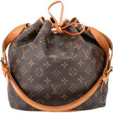 Louis Vuitton Canvas Monogram Sac Noe Petit Shoulder Bag