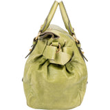 Miu Miu Green Leather City Handbag
