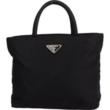 Prada Black Nylon Triangle Mini Handbag