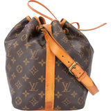 Louis Vuitton Canvas Monogram Sac Noe Petit Shoulder Bag