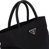 Prada Black Nylon Triangle Mini Handbag