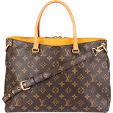 Louis Vuitton Canvas Monogram Pallas MM Handbag