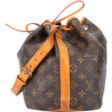 Louis Vuitton Canvas Monogram Sac Noe Petit Shoulder Bag