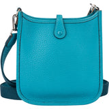Hermès Bleu Taurillon Clemence Evelyne 16 Crossbody Bag