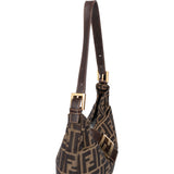 Fendi FF Monogram Baguette Buckle Shoulder Bag
