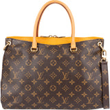 Louis Vuitton Canvas Monogram Pallas MM Handbag