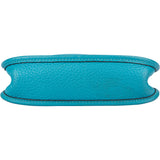 Hermès Bleu Taurillon Clemence Evelyne 16 Crossbody Bag