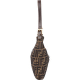 Fendi FF Monogram Baguette Buckle Shoulder Bag