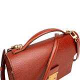Louis Vuitton Cognac Epi Leather Monceau Handbag