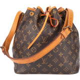 Louis Vuitton Canvas Monogram Sac Noe Petit Shoulder Bag