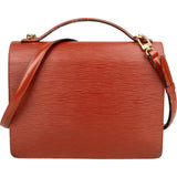 Louis Vuitton Cognac Epi Leather Monceau Handbag