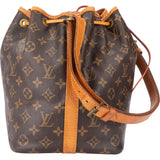 Louis Vuitton Canvas Monogram Sac Noe Petit Shoulder Bag