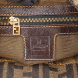 Fendi FF Monogram Baguette Buckle Shoulder Bag