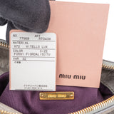 Miu Miu Leather City Handbag