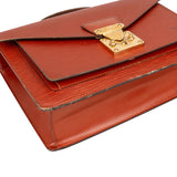 Louis Vuitton Cognac Epi Leather Monceau Handbag