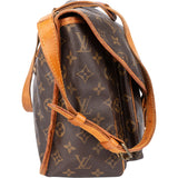 Louis Vuitton Canvas Monogram Gibeciere MM Crossbody Bag