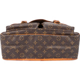 Louis Vuitton Canvas Monogram Gibeciere MM Crossbody Bag