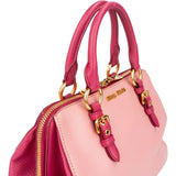 Miu Miu Bicolor Leather City Handbag