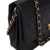 Chanel Quilted Lambskin 24K Gold Single Flap Crossbody Bag