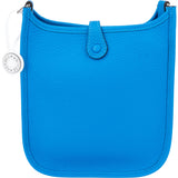 Hermès Bleu Hydra Clemence Evelyne 16 Crossbody Bag