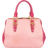 Miu Miu Bicolor Leather City Handbag