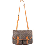 Louis Vuitton Canvas Monogram Gibeciere MM Crossbody Bag