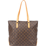 Louis Vuitton Canvas Monogram Cabas Mezzo Shoulder Bag