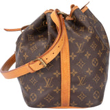 Louis Vuitton Canvas Monogram Sac Noe Petit Shoulder Bag