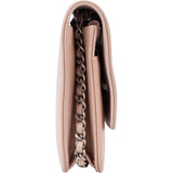 Chanel Pink Caviar Leather Wallet On Chain Crossbody Bag