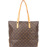 Louis Vuitton Canvas Monogram Cabas Mezzo Shoulder Bag
