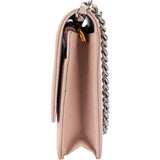 Chanel Pink Caviar Leather Wallet On Chain Crossbody Bag
