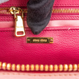 Miu Miu Bicolor Leather City Handbag