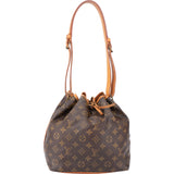 Louis Vuitton Canvas Monogram Sac Noe Petit Shoulder Bag