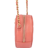 Chanel 19 Quilted Lambskin Round Crossbody Bag
