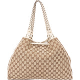 Gucci GG Monogram Bamboo Handbag