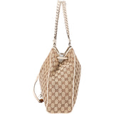 Gucci GG Monogram Bamboo Handbag