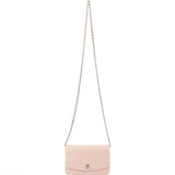 Chanel Pink Caviar Leather Wallet On Chain Crossbody Bag