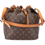 Louis Vuitton Canvas Monogram Sac Noe Petit Shoulder Bag