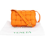 Bottega Veneta Orange Leather Cassette Crossbody Bag