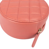 Chanel 19 Quilted Lambskin Round Crossbody Bag